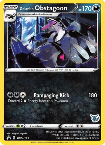 Galarian Obstagoon (SWSH193) (Eevee Deck) [Battle Academy 2022]