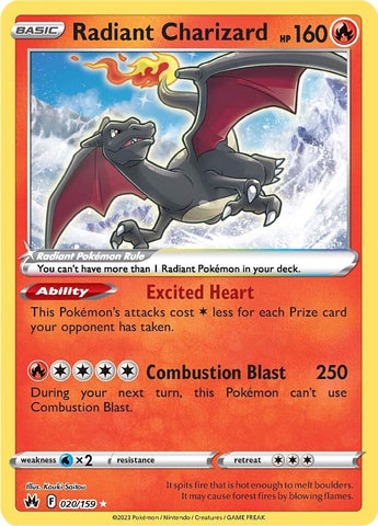 Radiant Charizard (020/159) [Sword & Shield: Crown Zenith]