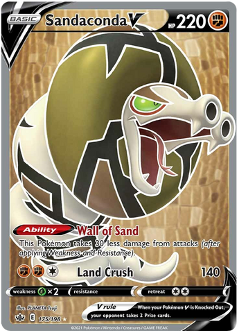 Sandaconda V (175/198) [Sword & Shield: Chilling Reign]