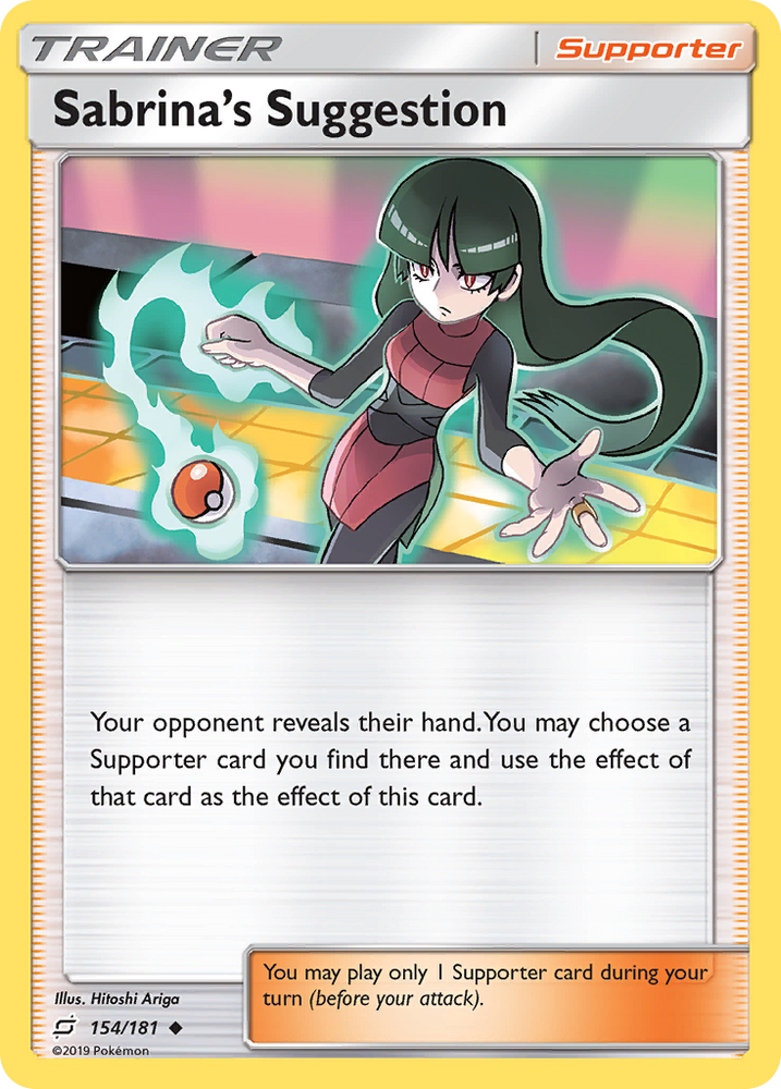 Sabrina's Suggestion (154/181) [Sun & Moon: Team Up]