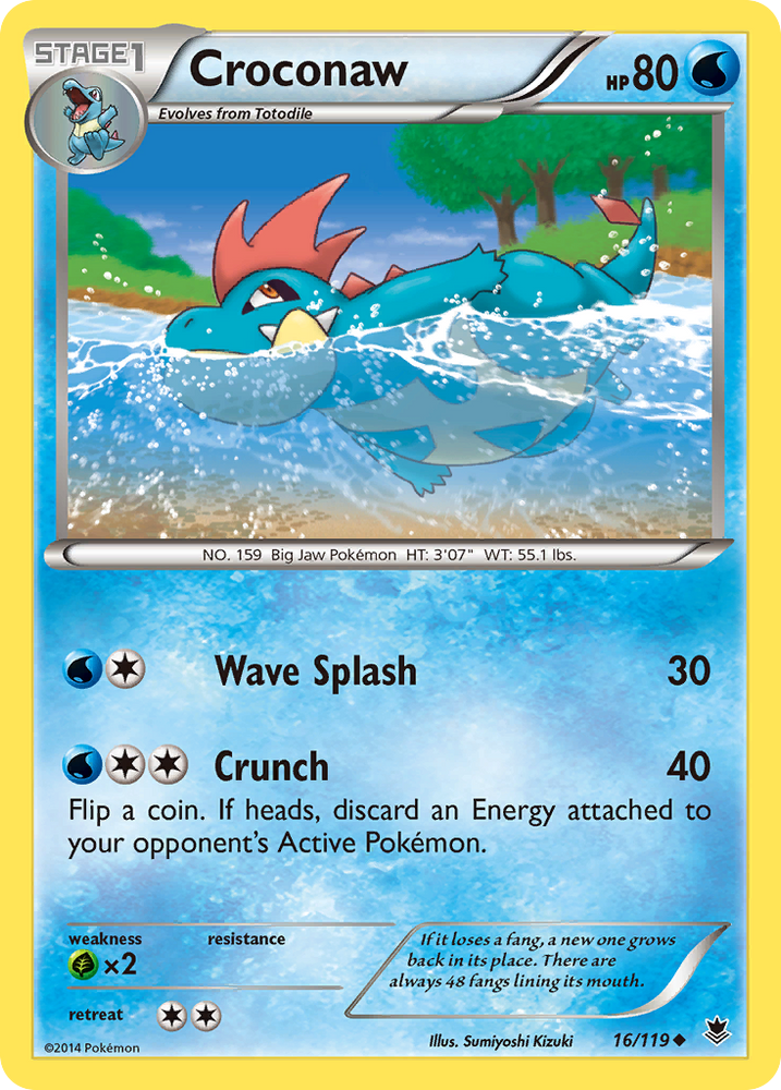 Croconaw (16/119) [XY: Phantom Forces]