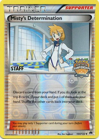 Misty's Determination (104/122) (Regional Championship Promo Staff) [XY: BREAKpoint]