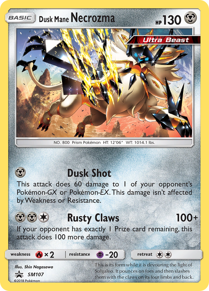 Dusk Mane Necrozma (SM107) [Sun & Moon: Black Star Promos]