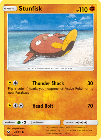 Stunfisk (46/73) [Sun & Moon: Shining Legends]