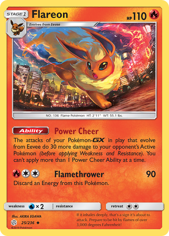 Flareon (25/236) [Sun & Moon: Cosmic Eclipse]