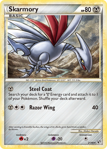 Skarmory (21/90) [HeartGold & SoulSilver: Undaunted]