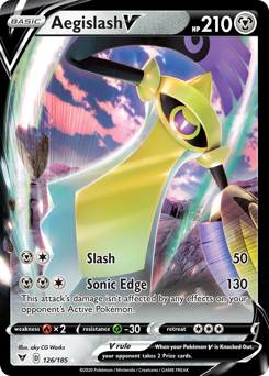 Aegislash V (126/185) [Sword & Shield: Vivid Voltage]