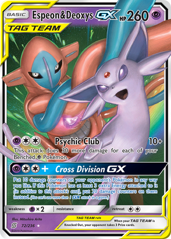 Espeon & Deoxys GX (72/236) [Sun & Moon: Unified Minds]