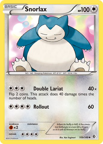 Snorlax (109/149) [Black & White: Boundaries Crossed]