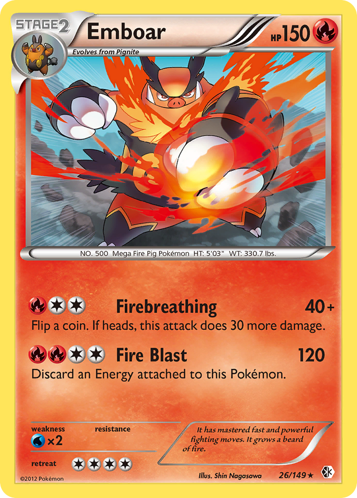 Emboar (26/149) [Black & White: Boundaries Crossed]