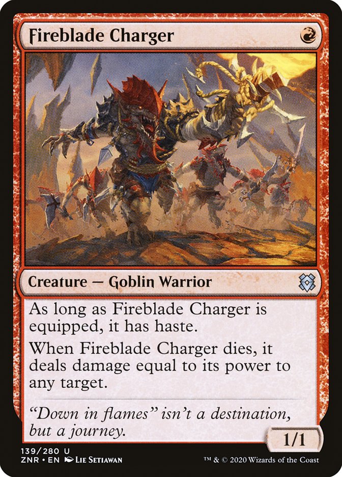 Fireblade Charger [Zendikar Rising]