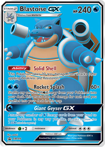 Blastoise GX (SM189) [Sun & Moon: Black Star Promos]